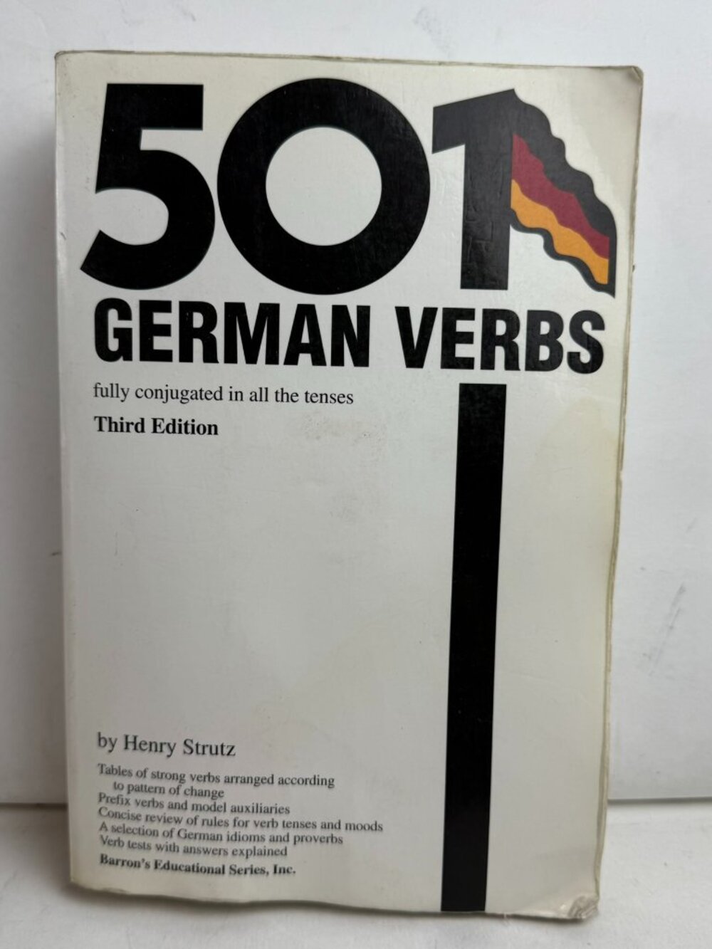 501 German Verbs 3rd Edition Henry Strutz Paperback Barron's ISBN 0764102842
